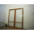 taC0945*[H123cm×W51cm]×2 листов * Vintage * ретро старый из дерева стекло дверь * двери раздвижная дверь вход Cafe кофейня смешанные товары магазин окно рама Akira . брать . старый дом в японском стиле L внизу 