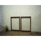 yuC0946*[H69cm×W46,5cm]×2 листов * Vintage * маленький .. размер. ретро старый дерево рамка-оправа раздвижная дверь * старый двери стекло дверь рама маленькое окно Akira . брать . старый дом в японском стиле воспроизведение A внизу 