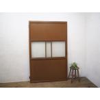 taD0178*[H175,5cm×W110cm]* ширина. большой старый из дерева дверь * старый двери стекло дверь ворота рама старый дом в японском стиле Cafe retro античный M внизу 
