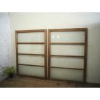 taD0589*(4)[H127cm×W89,5cm]×2 листов * ретро тест ... старый дерево рамка-оправа стекло дверь * двери раздвижная дверь рама окно стекло старый дом в японском стиле Showa Vintage L внизу 