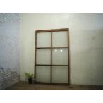 taD0651*(1)[H140,5cm×W90cm]* Vintage * ретро старый дерево рамка-оправа стекло дверь * двери раздвижная дверь рама старый дом в японском стиле блок магазин б/у жилье lino беж .nL внизу 