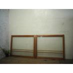taD0661*(1)[H77,5cm×W92,5cm]×2 листов * Showa Retro . дизайн стекло. старый дерево рамка-оправа стекло дверь * двери раздвижная дверь рама старый дом в японском стиле б/у жилье L внизу 