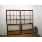 taD0845*(2)[H177cm×W95,5cm]×2 листов * симпатичный дизайн стекло. старый из дерева раздвижная дверь * двери стекло дверь рама старый дом в японском стиле воспроизведение retro Vintage M сосна 