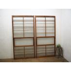 taD0848*[H176,5cm×W87cm]×2 листов * Showa Retro . старый дерево рамка-оправа стекло дверь * двери раздвижная дверь рама старый дом в японском стиле блок дом мир . мир современный Vintage M сосна 