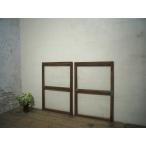 yuE0111*[H81cm×W56cm]×2 листов * Vintage * ретро старый дерево рамка-оправа стекло дверь * двери раздвижная дверь маленькое окно рама старый дом в японском стиле воспроизведение блок дом б/у жилье A внизу 