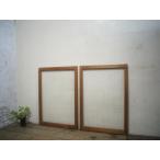 taE0287*(2)[H91cm×W65cm]×2 листов * Showa Retro . дизайн стекло. старый дерево рамка-оправа раздвижная дверь * двери стекло дверь рама окно стекло старый дом в японском стиле Vintage L внизу 