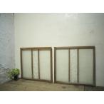 taE0381*[H83cm×W87cm]×2 листов * серебряный молдинг стекло. старый дерево рамка-оправа стекло дверь * двери раздвижная дверь окно стекло рама retro античный L внизу 