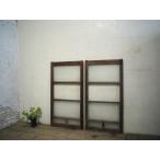 taE0384*[H102cm×W53,5cm]×2 листов * античный * diamond стекло ввод. старый дерево рамка-оправа стекло дверь * двери раздвижная дверь рама окно стекло Akira . брать . retro L внизу 