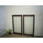 taE0406*(1)[H112cm×W58cm]×2 листов * античный * diamond стекло. старый дерево рамка-оправа стекло дверь * двери раздвижная дверь окно стекло маленькое окно рама retro L внизу 