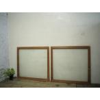 taE0477*[H85cm×W89,5cm]×2 листов * Vintage * ретро старый дерево рамка-оправа стекло дверь * двери раздвижная дверь окно стекло рама старый дом в японском стиле воспроизведение блок дом Cafe . материал L внизу 