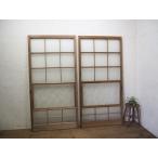 taE0518*[H176,5cm×W88cm]×2 листов * дизайн стекло ввод. ретро дерево рамка-оправа стекло дверь * двери раздвижная дверь рама старый дом в японском стиле воспроизведение салон мир . Vintage M сосна 