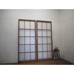 taE0602*(2)[H177cm×W72,5cm]×2 листов * Showa Retro . дизайн стекло. старый из дерева раздвижная дверь * двери стекло дверь старый дом в японском стиле воспроизведение б/у жилье Vintage M сосна 