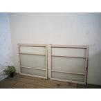 taF0087*(2)[H87cm×W85cm]×2 листов * краска. облупленное место . старый дерево рамка-оправа стекло дверь * двери раздвижная дверь окно стекло рама автомобиль Be retro Vintage L внизу 