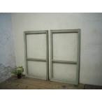 taF0232*(2)[H117cm×W63,5cm]×2 листов * краска. облупленное место . автомобиль Be . старый дерево рамка-оправа стекло дверь * двери раздвижная дверь рама маленькое окно retro Vintage L внизу 