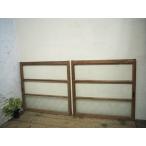 taF0269*[H85cm×W88cm]×2 листов * ретро тест ... старый дерево рамка-оправа стекло дверь * двери раздвижная дверь окно стекло рама старый дом в японском стиле Vintage магазин инвентарь L внизу 
