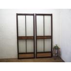 taF0314*(1)[H177cm×W67,5cm]×2 листов * Showa Retro . тест ... старый из дерева стекло дверь * двери раздвижная дверь obi дверь старый дом в японском стиле воспроизведение мир современный Vintage M сосна 