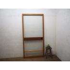 taF0535*[H182,5cm×W87,5cm]* Showa Retro . дизайн стекло. большой дерево рамка-оправа раздвижная дверь * старый двери стекло дверь obi дверь старый дом в японском стиле строительство материал Vintage M сосна 