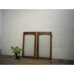 yuF0778*[H66cm×W36(35)cm]×2 листов * античный * двустворчатая дверь. старый дерево рамка-оправа стекло дверь * двери двустворчатая дверь дверь рама маленькое окно интерьер retro S внизу 