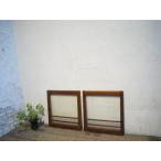 yuF0908*(3)[H47cm×W44cm]×2 листов * Vintage * ретро тест ... маленький ... дерево рамка-оправа стекло дверь * двери раздвижная дверь маленькое окно рама . материал б/у жилье S внизу 