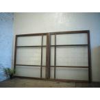 taG0027*[H126cm×W102,5cm]×2 листов * античный * дизайн стекло. старый дерево рамка-оправа стекло дверь * двери раздвижная дверь окно стекло рама старый дом в японском стиле retro L внизу 