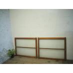 taG0211*(1)[H71cm×W88cm]×2 листов * античный * тест ... есть старый дерево рамка-оправа стекло дверь * двери раздвижная дверь рама маленькое окно старый мебель retro строительство материал L внизу 