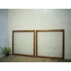 taG0219*(1)[H92cm×W89cm]×2 листов * Showa Retro . дизайн стекло. старый дерево рамка-оправа раздвижная дверь * двери стекло дверь рама маленькое окно Akira . брать . Vintage L внизу 
