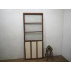 taG0374*[H174cm×W72cm]* Vintage * ретро старый из дерева стекло дверь * двери раздвижная дверь вход дверь старый дом в японском стиле преобразование интерьер б/у жилье M внизу 