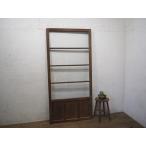 taG0739*[H176,5cm×W84,5cm]* античный *.... стекло. старый из дерева раздвижная дверь * двери волна стекло дверь рама старый дом в японском стиле магазин инвентарь retro M сосна 