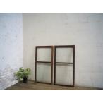 yuG0858*[H79,5cm×W41cm]×2 листов * античный * тест ... есть старый дерево рамка-оправа стекло дверь * двери раздвижная дверь рама маленькое окно Cafe старый мебель retro . материал A внизу 