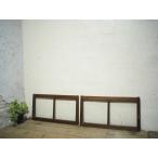 yuG0859*[H41cm×W76cm]×2 листов * античный * тест ... есть старый дерево рамка-оправа стекло дверь * двери раздвижная дверь рама маленькое окно Cafe старый мебель retro . материал A внизу 