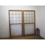 taG0893*[H176cm×W87cm]×2 листов * Showa Retro . тест ... старый дерево рамка-оправа стекло дверь * двери раздвижная дверь мир . старый дом в японском стиле воспроизведение старый мебель б/у жилье Vintage M сосна 