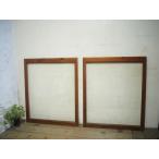 taH0061*[H104cm×W87,5cm]×2 листов *.... стекло. надежно считая . старый дерево рамка-оправа раздвижная дверь * двери волна стекло дверь рама retro античный L внизу 