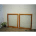 taH0062*[H81cm×W68cm]×2 листов * Showa Retro . дизайн стекло. старый дерево рамка-оправа раздвижная дверь * двери стекло дверь рама окно стекло магазин инвентарь Vintage L внизу 