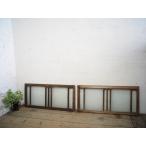 yuH0103*(3)[H40cm×W87cm]×2 листов * античный * лист стекло ввод. маленький ... старый дерево рамка-оправа раздвижная дверь * двери стекло дверь раздел промежуток Ran ma маленькое окно retro A внизу 