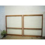 taH0839*[H107cm×W92cm]×2 листов * ретро тест ... старый дерево рамка-оправа стекло дверь * старый двери раздвижная дверь окно рама строительство материал магазин инвентарь Cafe Vintage L внизу 