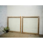 taI0089*[H92cm×W88cm]×2 листов * ретро тест ... старый дерево рамка-оправа стекло дверь * старый двери раздвижная дверь окно рама строительство материал магазин инвентарь Cafe Vintage L внизу 