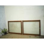 taI0149*[H71cm×W84cm]×2 листов * Showa Retro . дизайн стекло. старый дерево рамка-оправа раздвижная дверь * двери стекло дверь рама маленькое окно . материал б/у жилье Vintage L внизу 