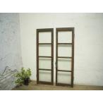 taI0196*(1)[H107cm×W33,5cm]×2 листов * есть дефект * лист стекло. автомобиль Be . старый дерево рамка-оправа. двустворчатая дверь *. павильон двери стекло дверь retro античный L.1