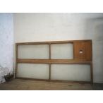 taI0201*[H44cm×W177cm]×2 листов * Vintage * ширина длина размер. старый дерево рамка-оправа стекло дверь * двери раздел промежуток Ran ma окно стекло Akira . брать . рама retro L.1