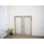 yuI0217*[H89cm×W37,5cm]×2 листов * Vintage * двустворчатая дверь. старый дерево рамка-оправа стекло дверь * двери двустворчатая дверь маленькое окно Akira . брать . магазин инвентарь retro автомобиль Be A.1