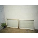 taI0343*(3)[H55cm×W82cm]×2 листов * симпатичный белый краска. старый дерево рамка-оправа стекло дверь * двери рама старый дом в японском стиле преобразование retro Vintage натуральный жизнь L внизу 