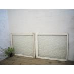 taI0524*[H76cm×W88cm]×2 листов * симпатичный белый краска. автомобиль Be . старый дерево рамка-оправа стекло дверь * старый двери раздвижная дверь рама Cafe retro Vintage L внизу 