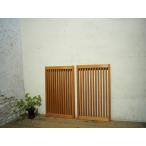 yuJ0154*[H69cm×W41cm]×2 листов * Vintage *.. дизайн. маленький ... старый из дерева раздвижная дверь * двери рама маленькое окно забор преобразование retro A.1