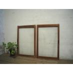 yuJ0541*(2)[H66cm×W43,5cm]×2 листов * маленький .. размер. старый дерево рамка-оправа стекло дверь * двери раздвижная дверь рама маленькое окно кофейня магазин инвентарь retro Vintage A внизу 