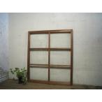 taJ0664*[H104cm×W90,5cm]* Vintage * ретро старый дерево рамка-оправа стекло дверь * двери рама маленькое окно Akira . брать . старый дом в японском стиле воспроизведение блок дом Cafe магазин инвентарь L внизу 
