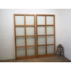 taJ0737*(2)[H179,5cm×W84cm]×2 листов * надежно считая . структура .. старый из дерева стекло дверь * двери раздвижная дверь ворота салон преобразование retro Vintage M сосна 