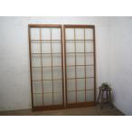 taJ0739*(2)[H176,5cm×W67cm]×2 листов * Showa Retro . дизайн стекло. старый дерево рамка-оправа раздвижная дверь * двери стекло дверь рама мир современный . материал Vintage M сосна 