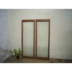 taK0698*(3)[H123cm×W42,5cm]×2 листов * Vintage * ретро тест ... старый дерево рамка-оправа стекло дверь * двери раздвижная дверь рама окно стекло преобразование L внизу 