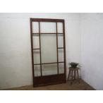taL0693*[H175cm×W90,5cm]* античный *.... стекло ввод. старый из дерева раздвижная дверь * двери волна стекло дверь рама старый дом в японском стиле retro Taisho роман M сосна 