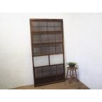 taM0168*(3)[H176,5cm×W89cm]* обратная сторона раздвижные двери shoji имеется * тысяч основной .. старый из дерева раздвижная дверь * старый двери стекло дверь .. дверь рама retro античный M сосна 